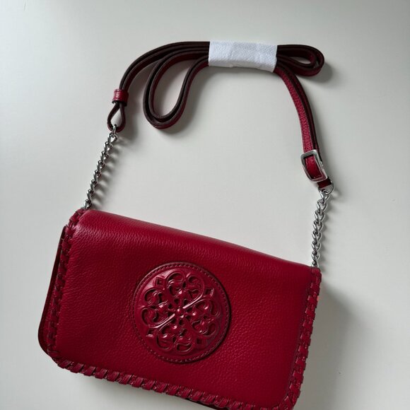 Brighton Red Leather Ferrara Purse - Picture 2 of 5